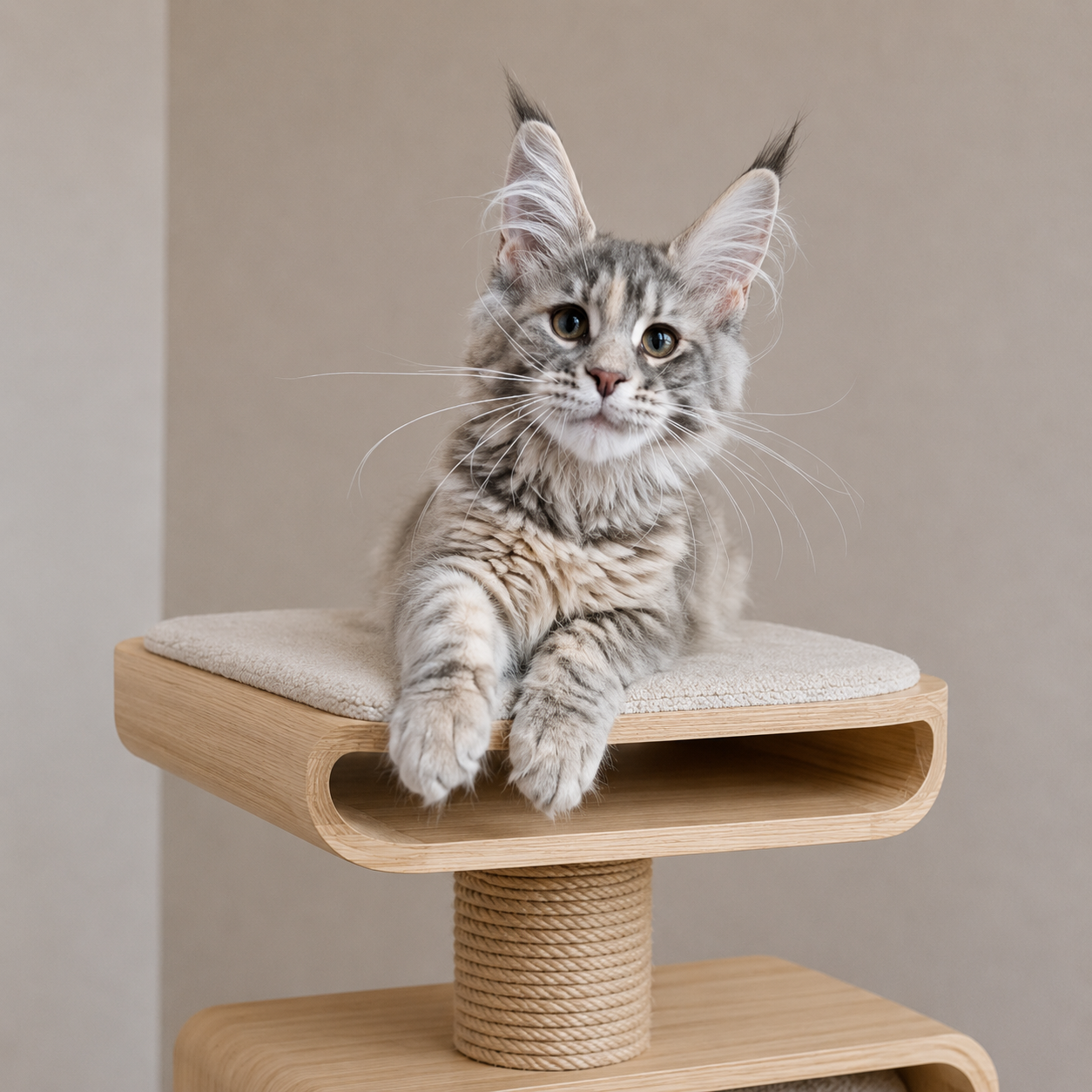 cucciolo femmina maine coon blu tortie tabby